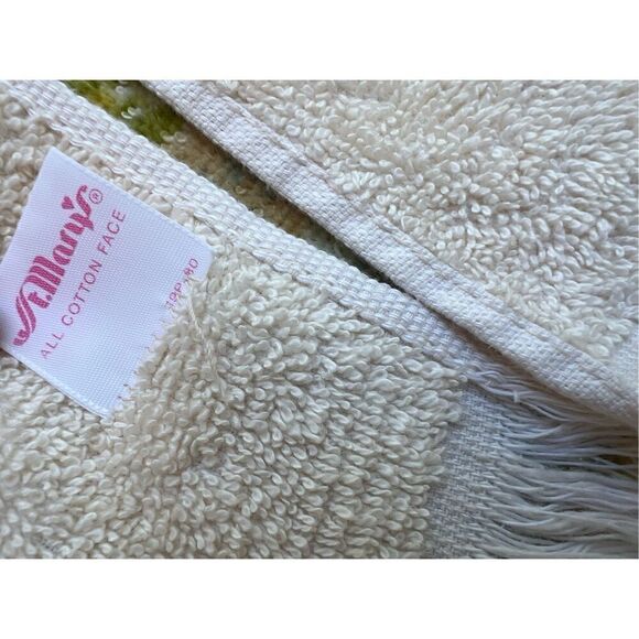 Vintage Bath Towel Set Floral - Picture 7 of 8